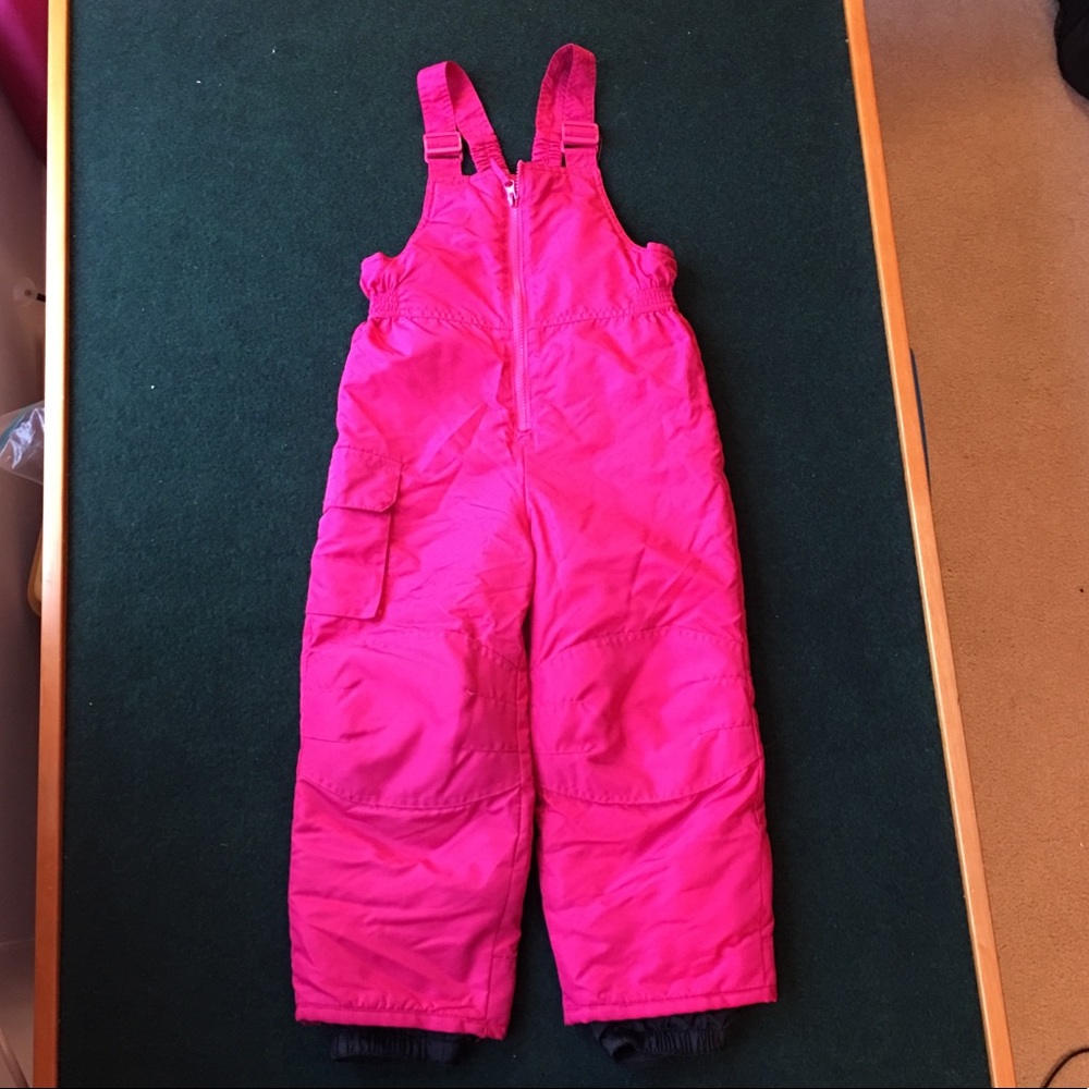 Girls Cherokee pink snow pants size XS (4/5)